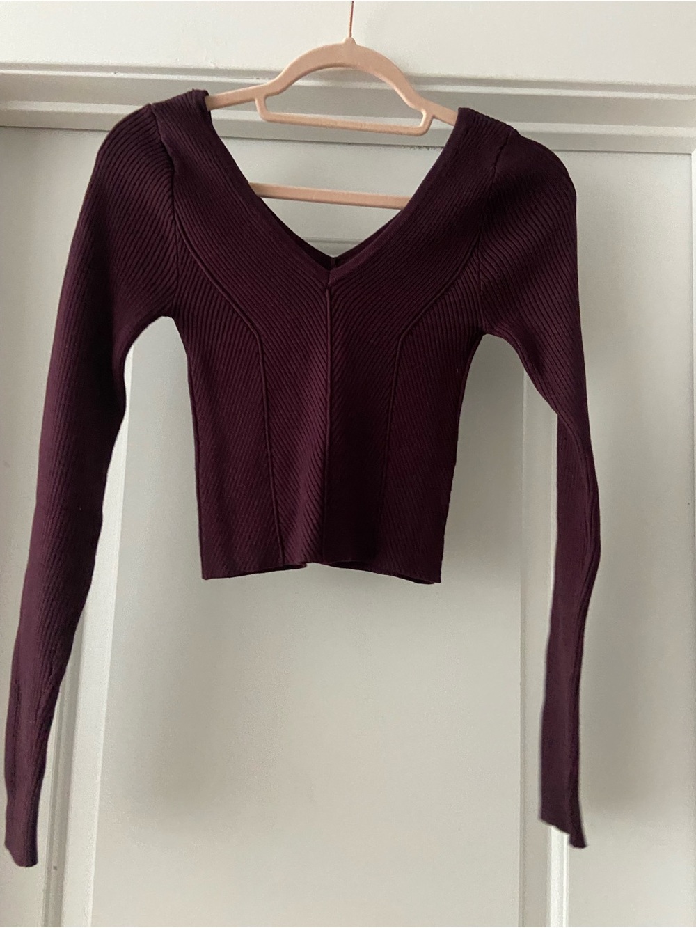 Beverly & Beck Ribbed V-Neck Cropped Sweater - 3pc Bundle - Picture 9 of 11
